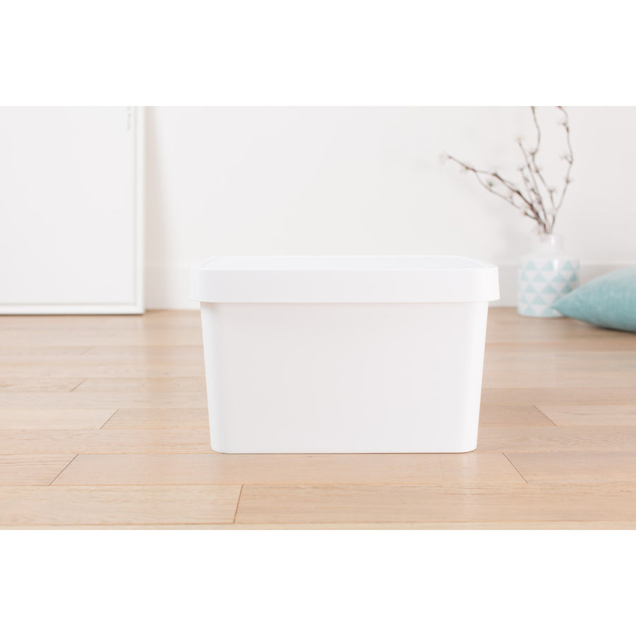 Curver Infinity-bak met deksel, 17 liter, wit, 4 stuks