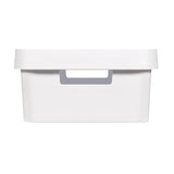 Curver Infinity-bak met deksel, 11 liter, wit, 4 stuks