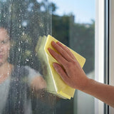 Vileda Actifibre Pro-doekje voor glas en ramen, machinewasbaar, PVA-coating, zonder strepen en watervlekken, reinigt met alleen water, 183298, 4 stuks