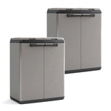 Keter-afvalkast, inhoud 2x110 l, handmatig te openen deksel, geschikt voor buitengebruik, 241065, 2 stuks