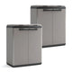 Keter-afvalkast, inhoud 2x110 l, handmatig te openen deksel, geschikt voor buitengebruik, 241065, 2 stuks