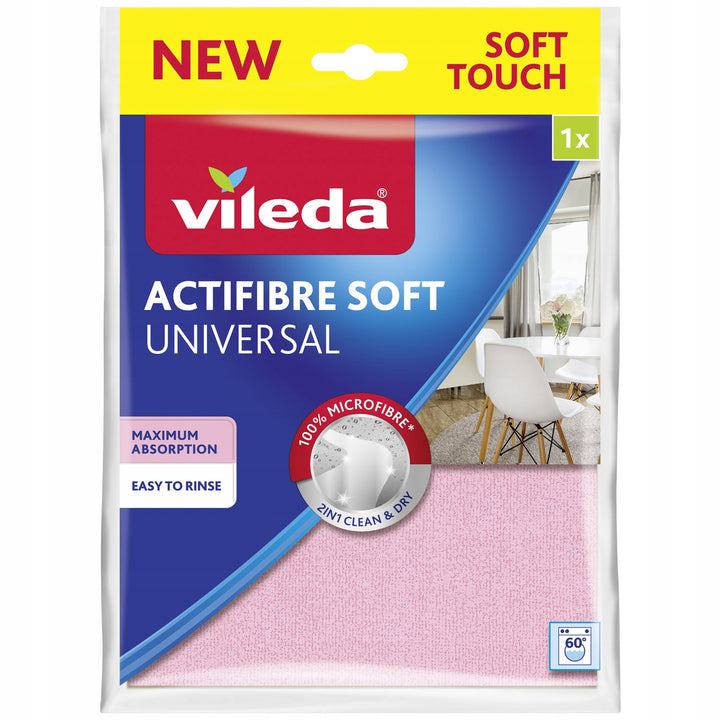 GreenBlue-vlakmop met emmer en uitwringer, twee HQ-microvezeldoekjes, inhoud 5,7 l, MaxiClean GB870 + Vileda Actifibre Soft-doekje