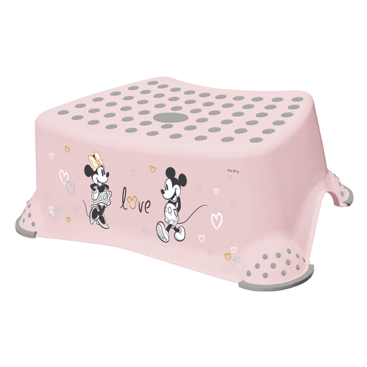 Kinderopstapje + Keeeper-kinderopstapje met twee treden, met antislipfunctie, serie "Minnie Mouse"