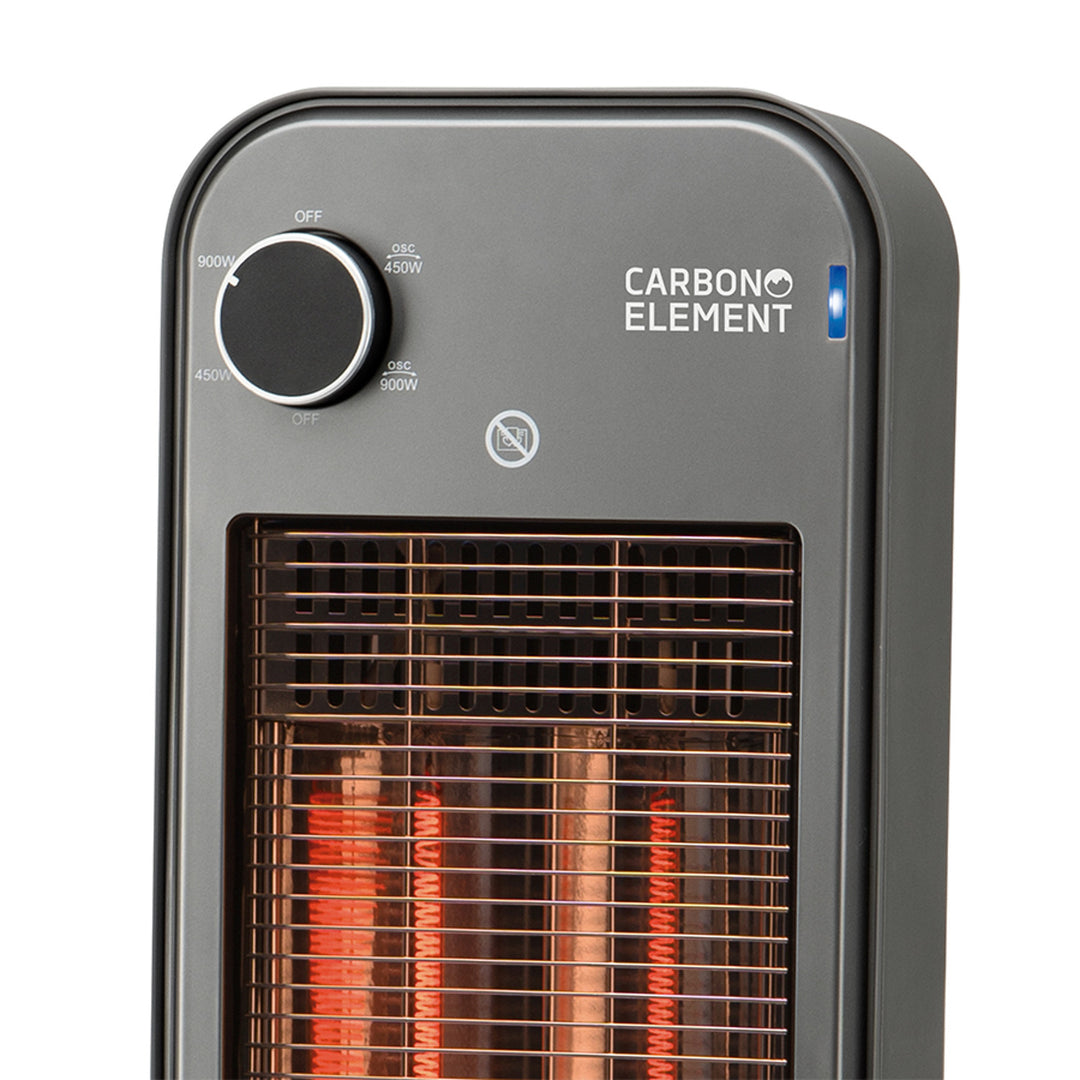 Stralingsverwarmer, infrarood 900 W, 2 verwarmingsstanden, Noveen