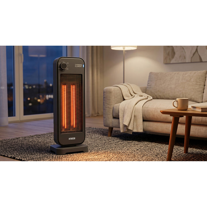 Stralingsverwarmer, infrarood 900 W, 2 verwarmingsstanden, Noveen