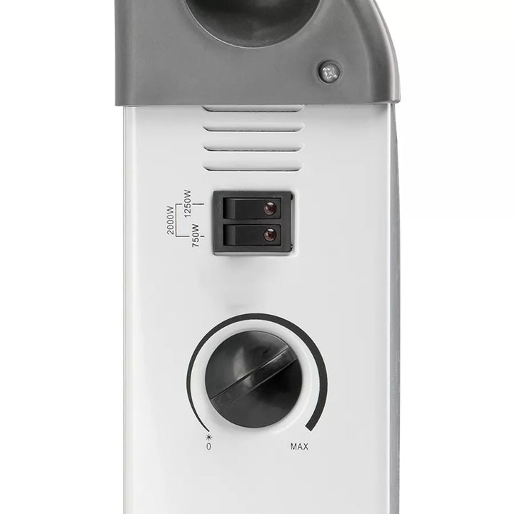 Elektrische convectorverwarming, 2000 W, met thermostaat, wit, Noveen