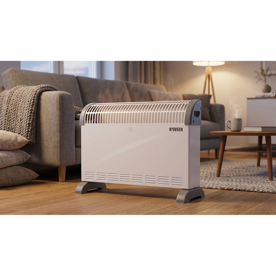 Elektrische convectorverwarming, 2000 W, met thermostaat, wit, Noveen