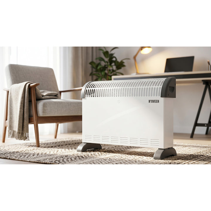Elektrische convectorverwarming, 2000 W, met thermostaat, wit, Noveen