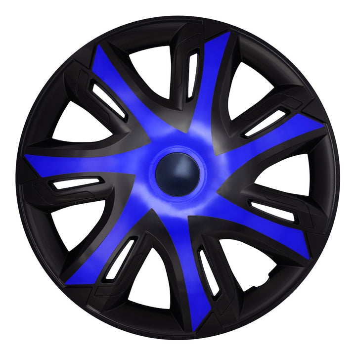 Universele autowielkappen 16'' NRM N-Power blauw/zwart, 4 stuks