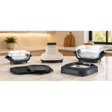 LOVIO PureFry Ultra Crisp LVAF003BE vetvrije airfryer 4 l + 1,5 l 1550 W beige, glazen bakken