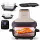 LOVIO PureFry Ultra Crisp LVAF003BE vetvrije airfryer 4 l + 1,5 l 1550 W beige, glazen bakken