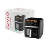 LOVIO DualHeat XXL Ceramic LVAF004BK vetvrije airfryer, 9 l, 2000 W, zwart