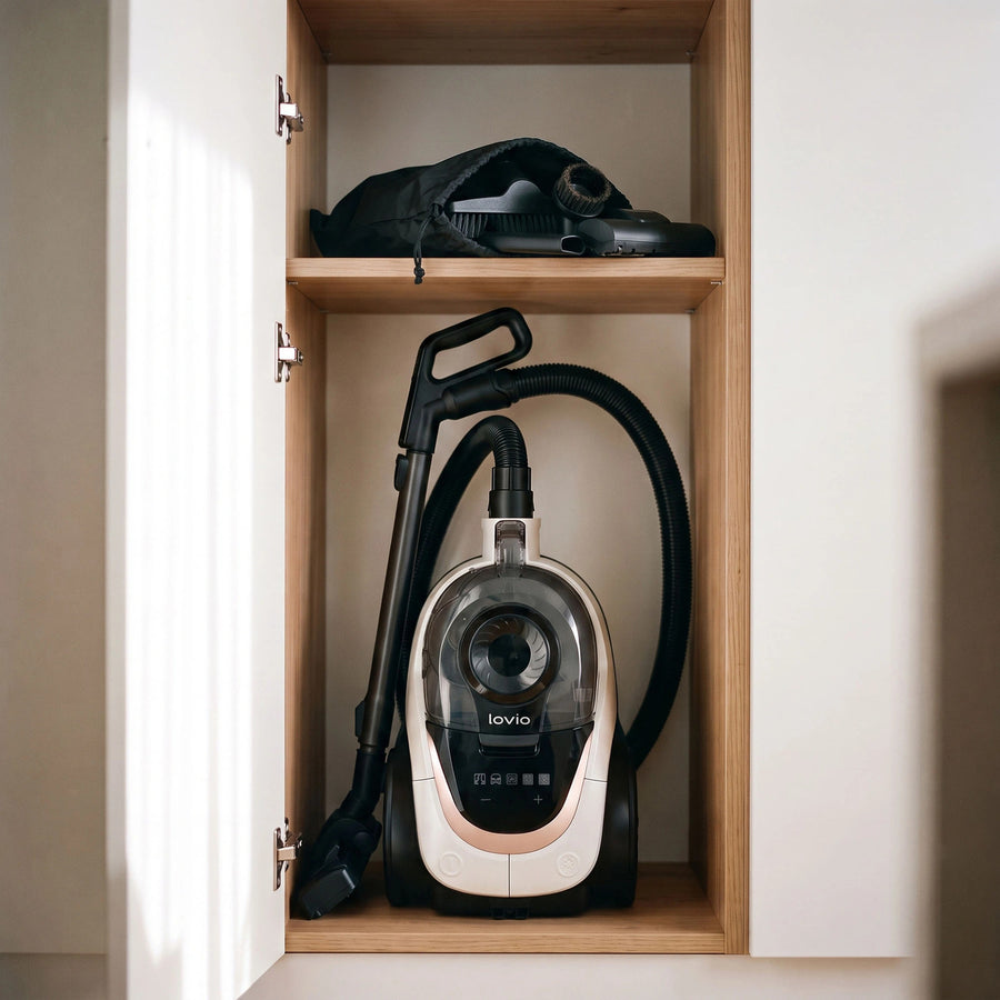 LOVIO VacuuFlex L PRO LVCVC004 stofzuiger zonder zak, 899 W, 3 l, met afstandsbediening