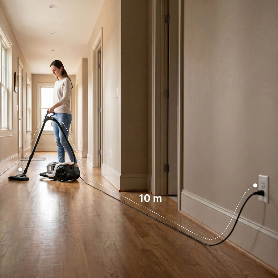 LOVIO VacuuFlex L PRO LVCVC004 stofzuiger zonder zak, 899 W, 3 l, met afstandsbediening