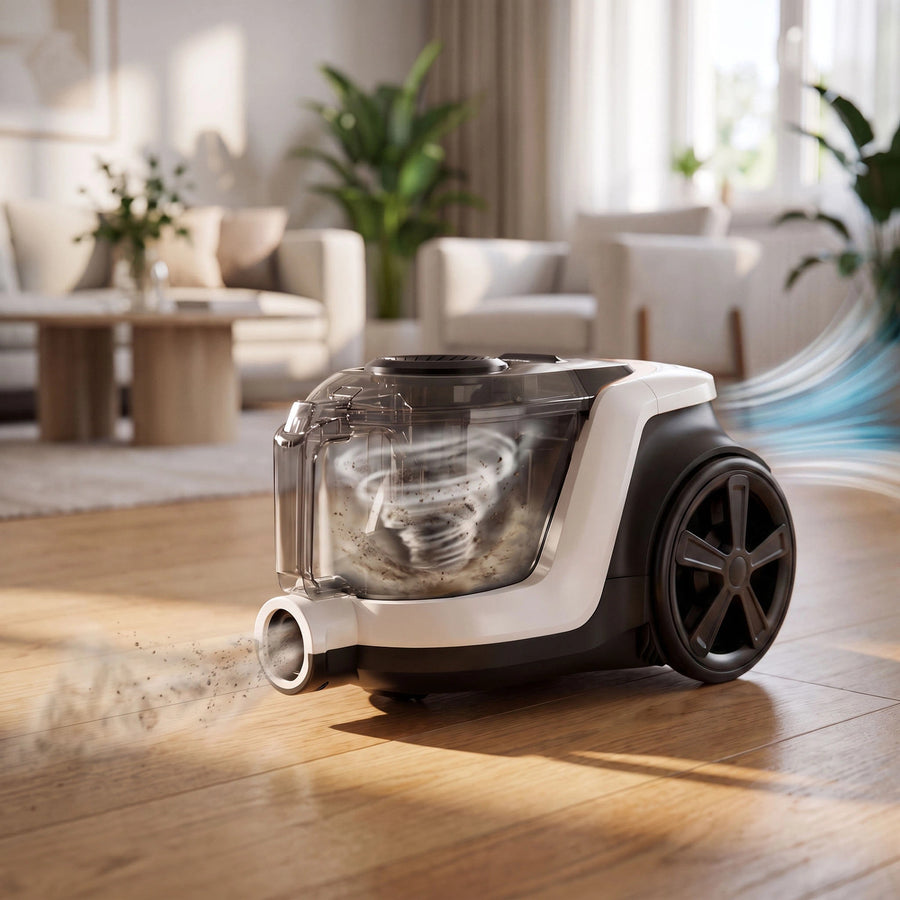 LOVIO VacuuFlex L PRO LVCVC004 stofzuiger zonder zak, 899 W, 3 l, met afstandsbediening