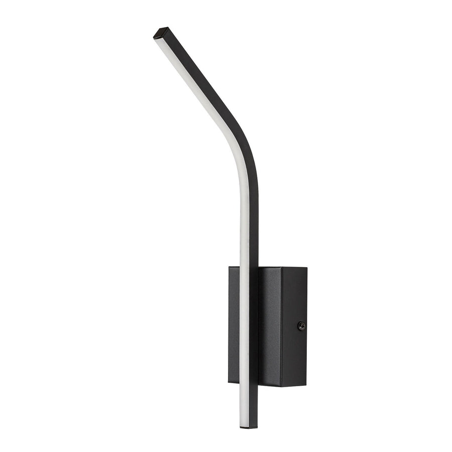 Tilmann wandlamp voor binnen, zwart, LED 10 W, 550 lm, 4000 K, H 36 cm, IP44, aanraakbediening, 75088