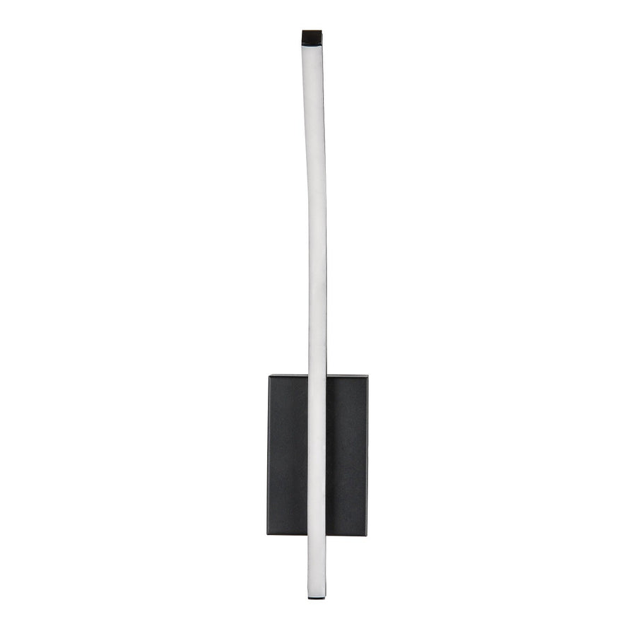 Tilmann wandlamp voor binnen, zwart, LED 10 W, 550 lm, 4000 K, H 36 cm, IP44, aanraakbediening, 75088
