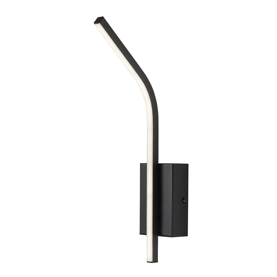 Tilmann wandlamp voor binnen, zwart, LED 10 W, 550 lm, 4000 K, H 36 cm, IP44, aanraakbediening, 75088