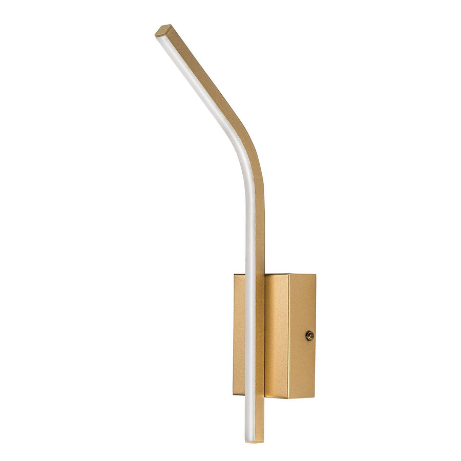 Tilmann wandlamp voor binnen, goudkleurig, LED 10 W, 550 lm, 4000 K, H 36 cm, IP44, aanraakbediening, 75089