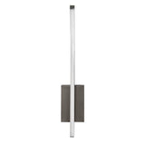 Tilmann wandlamp voor binnen, gunmetal, LED 10 W, 550 lm, 4000 K, H 36 cm, IP44, aanraakbediening, 75.000