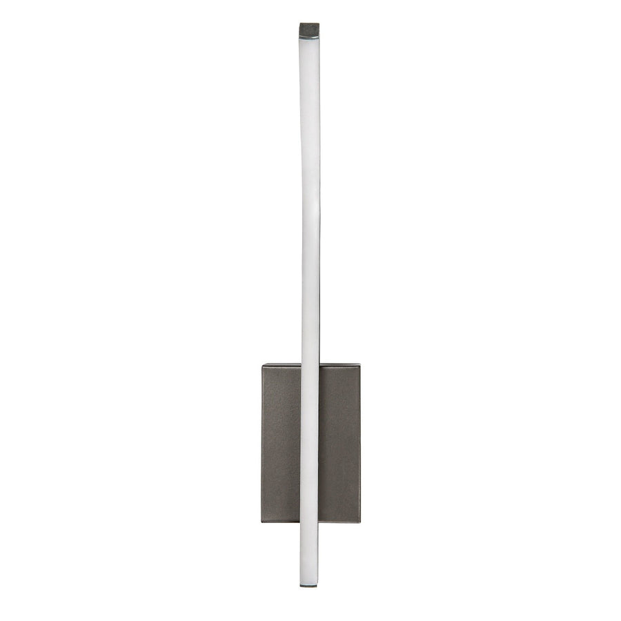 Tilmann wandlamp voor binnen, gunmetal, LED 10 W, 550 lm, 4000 K, H 36 cm, IP44, aanraakbediening, 75.000