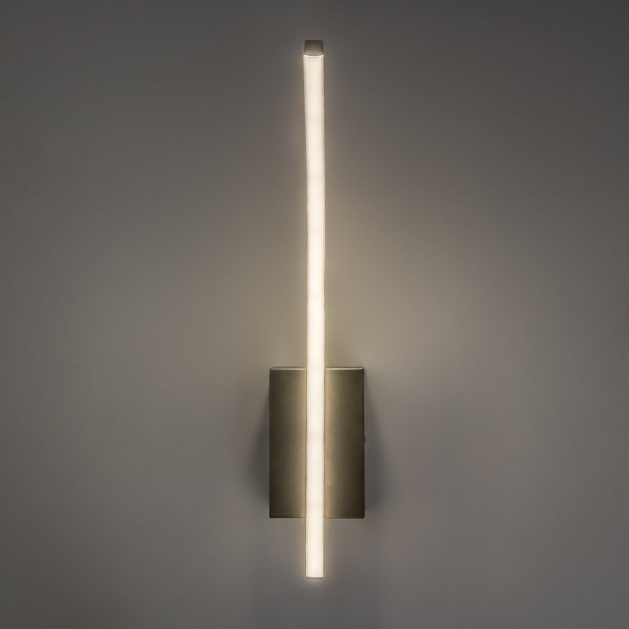 Tilmann wandlamp voor binnen, gunmetal, LED 10 W, 550 lm, 4000 K, H 36 cm, IP44, aanraakbediening, 75.000