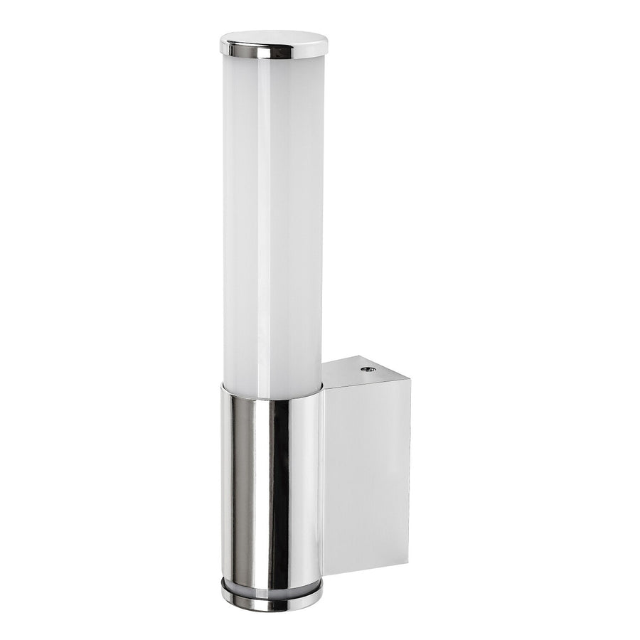 Tenero wandlamp voor binnen, LED 6 W, 4000 K, 600 lm, H 29 cm, chroom, IP44, 75100