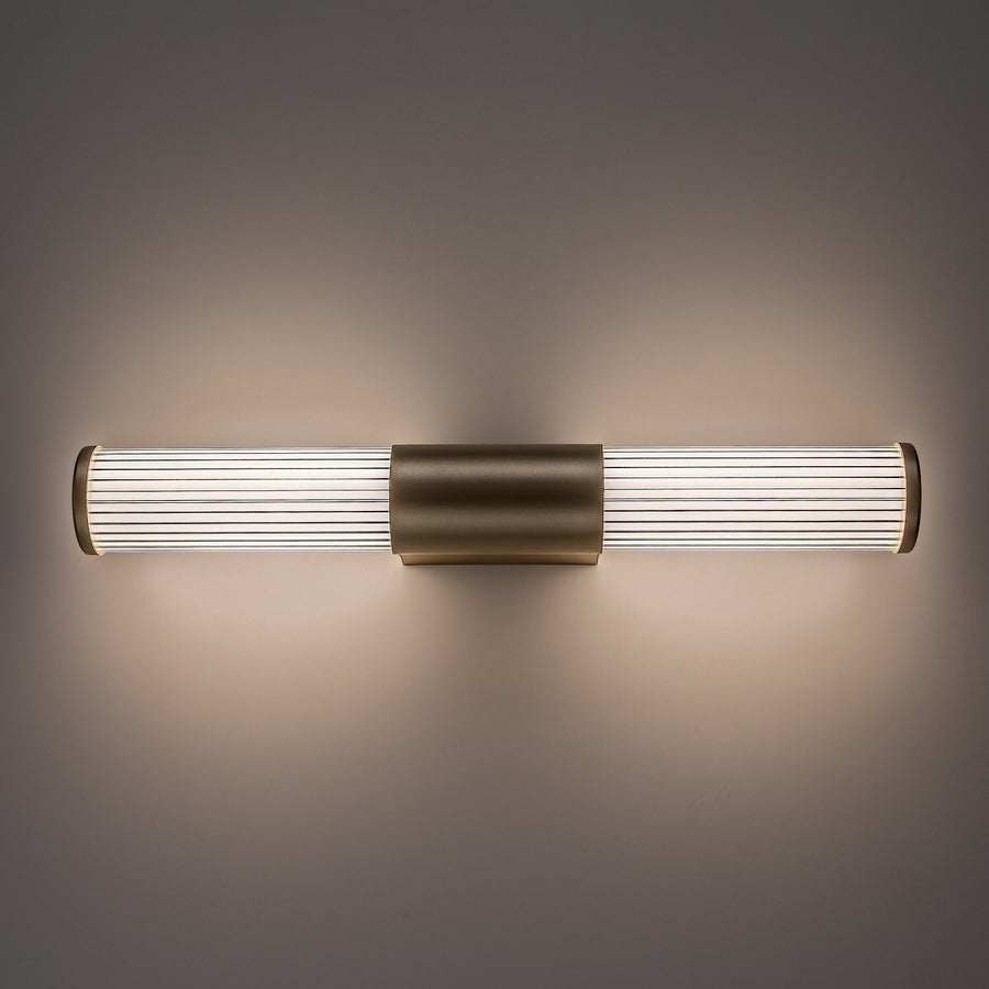 Badkamerwandlamp, Calyn, LED 8 W, 4000 K, 620 lm, L 40 cm, goudkleurig, IP44, 75104