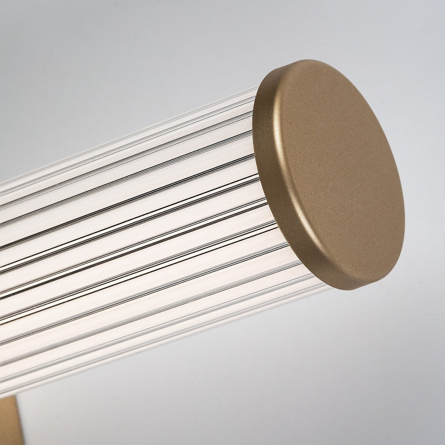 Badkamerwandlamp, Calyn, LED 8 W, 4000 K, 620 lm, L 40 cm, goudkleurig, IP44, 75104