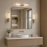 Badkamerwandlamp, Calyn, LED 8 W, 4000 K, 620 lm, L 40 cm, goudkleurig, IP44, 75104