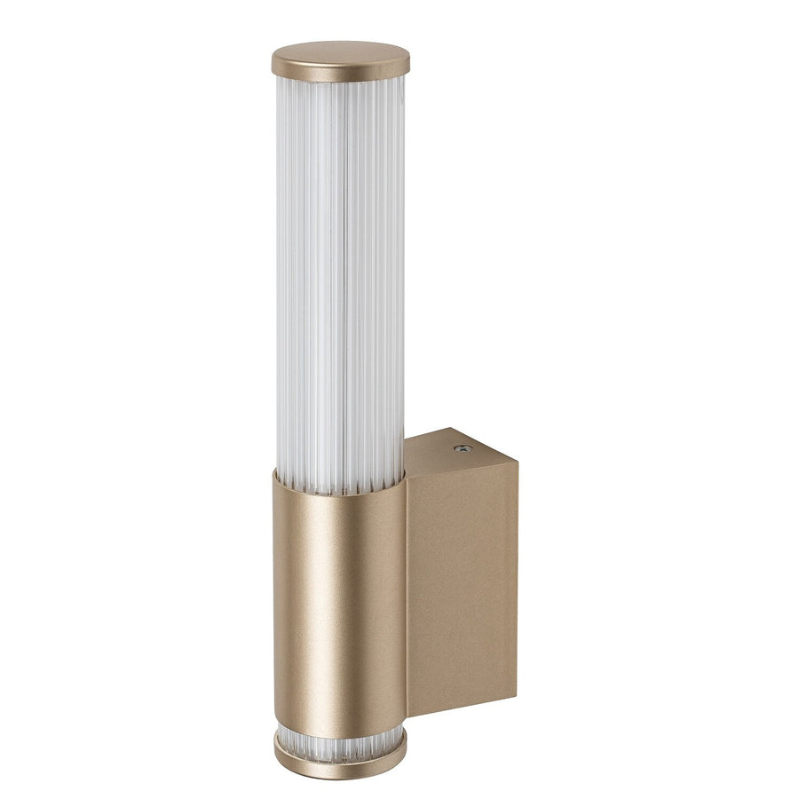 Badkamerwandlamp, Calyn, LED 6 W, 4000 K, 530 lm, H 29 cm, goudkleurig, IP44, 75106