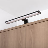 Badkamerwandlamp, Seyra, LED 8 W, 4000 K, 650 lm, L 40 cm, zwart, IP44, 75112