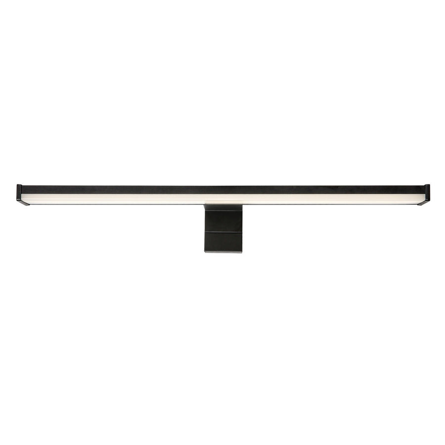 Badkamerwandlamp, Seyra, LED 8 W, 4000 K, 650 lm, L 40 cm, zwart, IP44, 75112