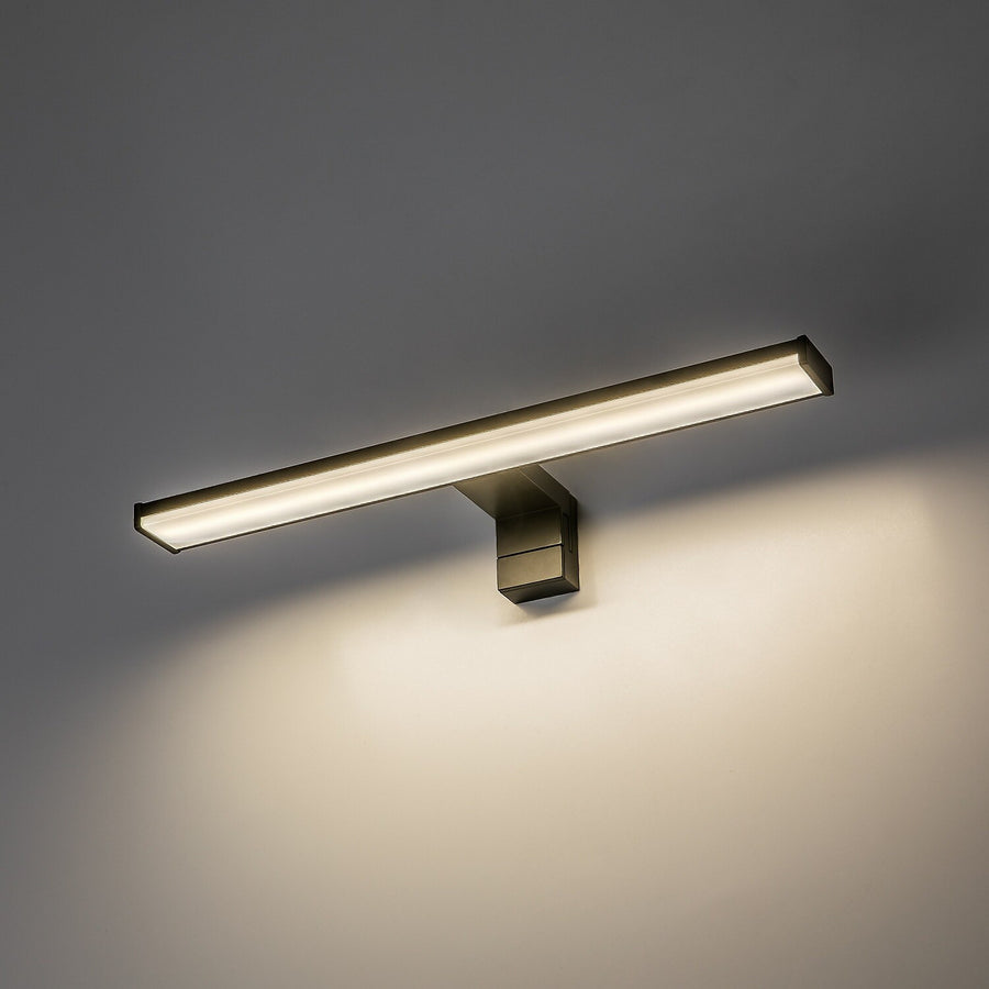 Badkamerwandlamp, Seyra, LED 8 W, 4000 K, 650 lm, L 40 cm, zwart, IP44, 75112