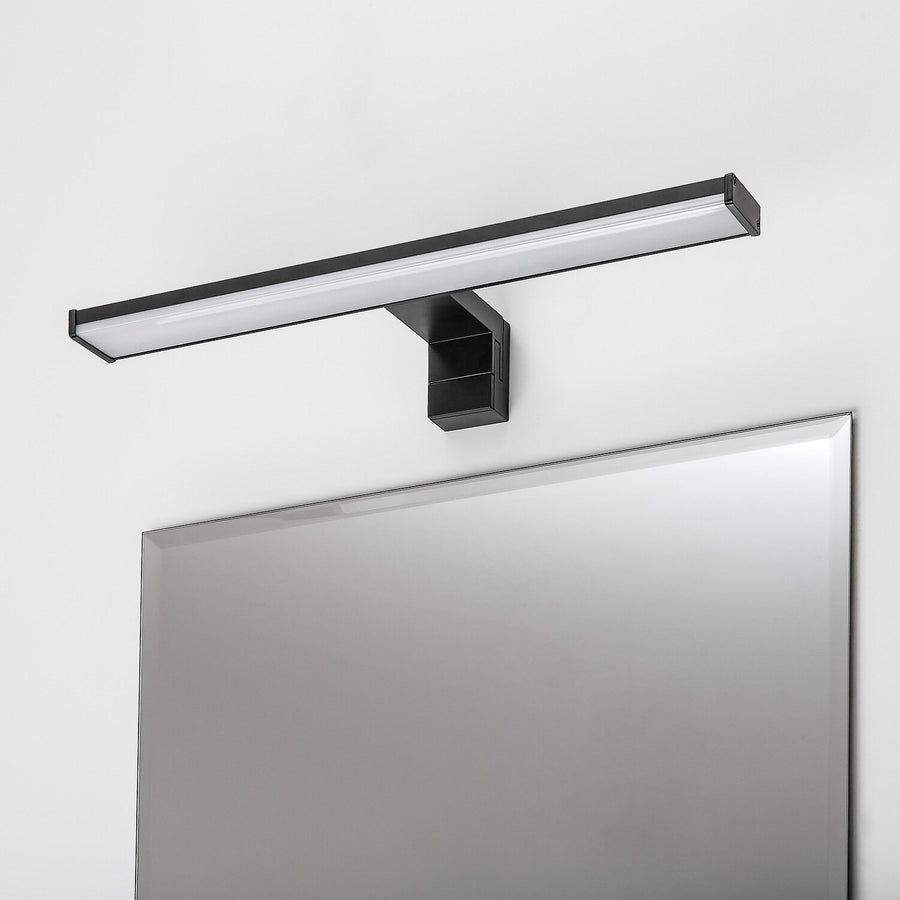 Badkamerwandlamp, Seyra, LED 8 W, 4000 K, 650 lm, L 40 cm, zwart, IP44, 75112