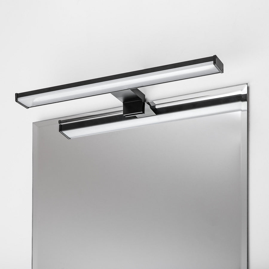 Badkamerwandlamp, Seyra, LED 8 W, 4000 K, 650 lm, L 40 cm, zwart, IP44, 75112