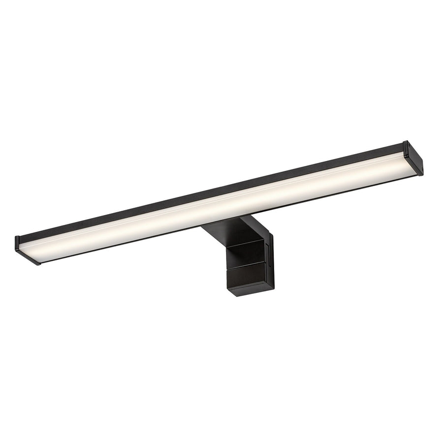 Badkamerwandlamp, Seyra, LED 8 W, 4000 K, 650 lm, L 40 cm, zwart, IP44, 75112