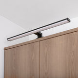 Badkamerwandlamp, Seyra, LED 12 W, 4000 K, 910 lm, L 60 cm, zwart, IP44, 75113