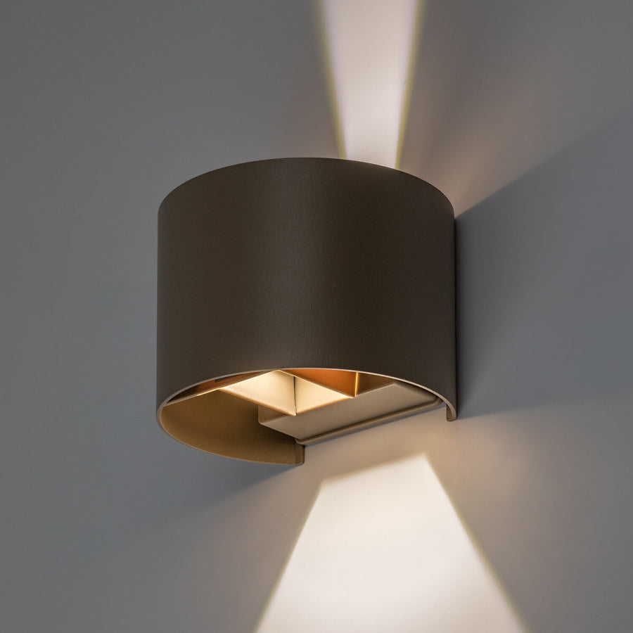 Buitenwandlamp, Virna, LED 5 W, 420 lm, lichtkleur 2700, 4000, 6500 K, IP54, grijs-beige, 77217
