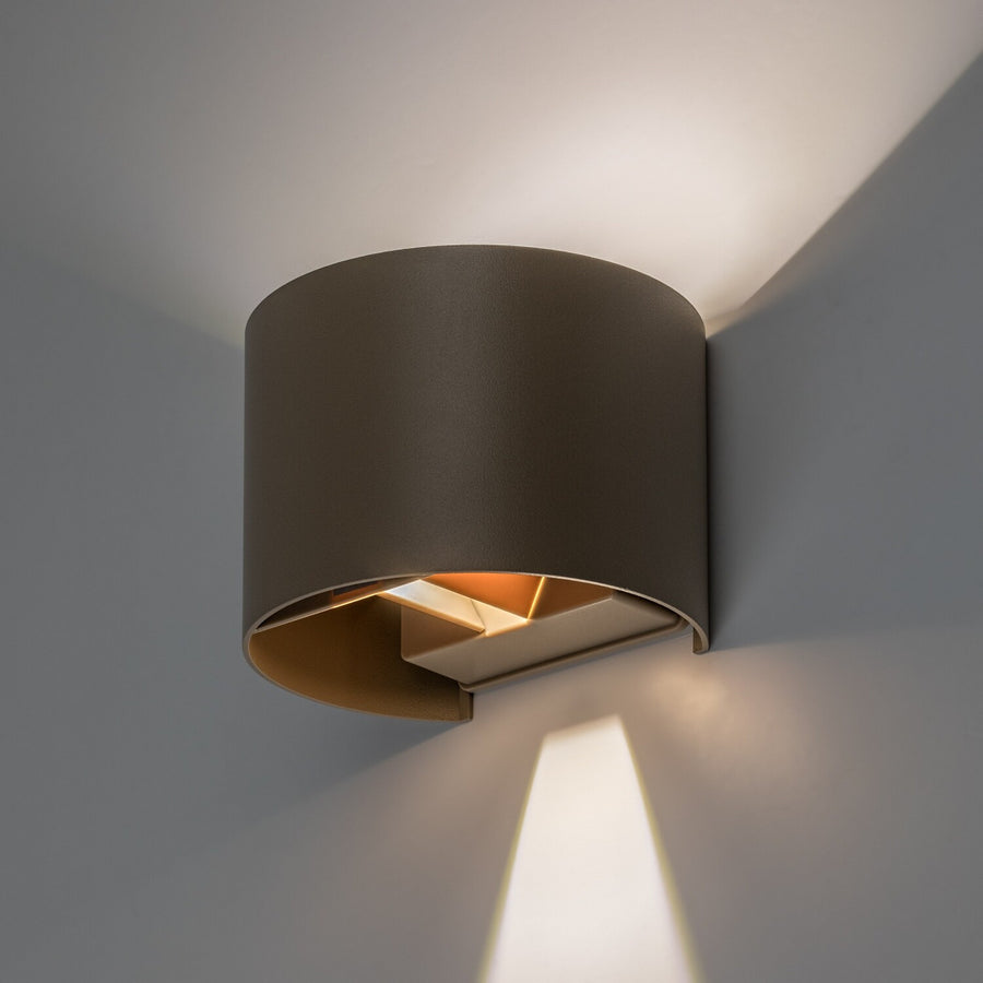 Buitenwandlamp, Virna, LED 5 W, 420 lm, lichtkleur 2700, 4000, 6500 K, IP54, grijs-beige, 77217