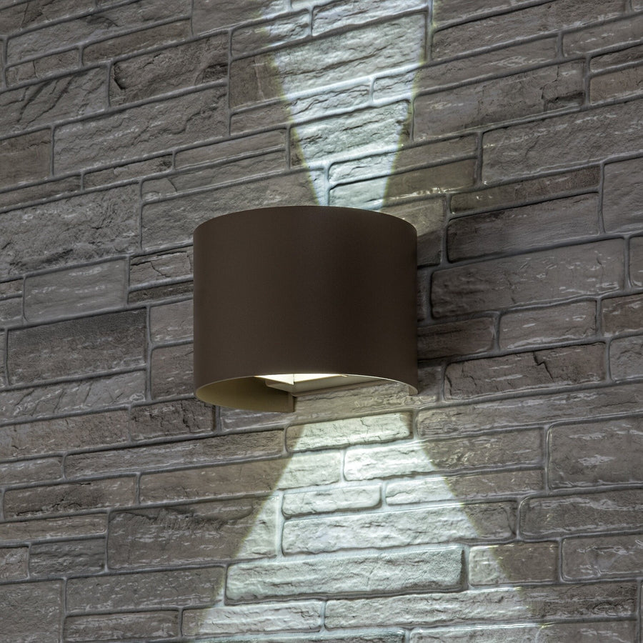 Buitenwandlamp, Virna, LED 5 W, 420 lm, lichtkleur 2700, 4000, 6500 K, IP54, grijs-beige, 77217