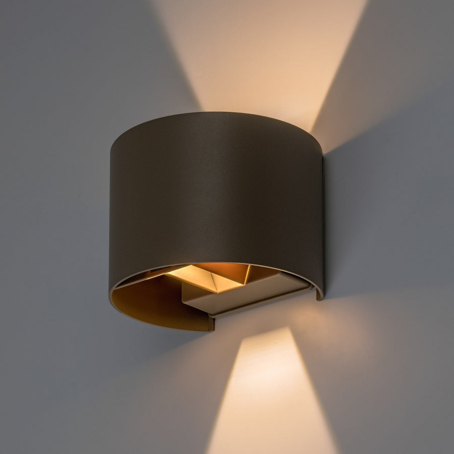 Buitenwandlamp, Virna, LED 5 W, 420 lm, lichtkleur 2700, 4000, 6500 K, IP54, grijs-beige, 77217