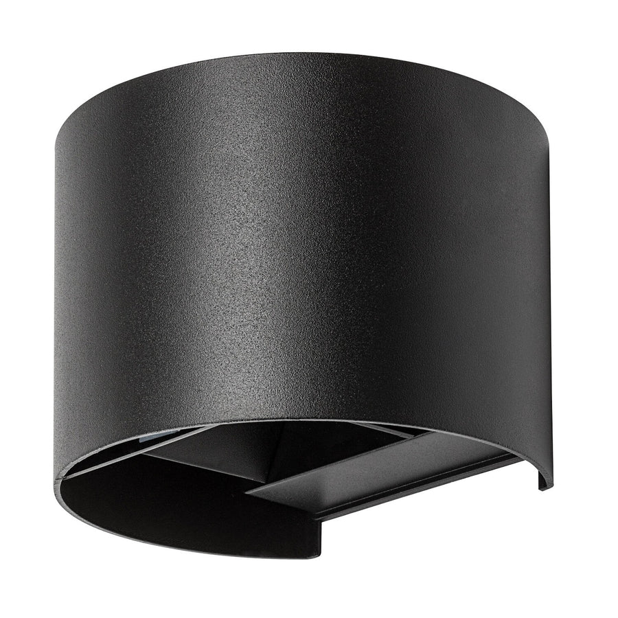 Buitenwandlamp, Virna, LED 5 W, 420 lm, lichtkleur 2700, 4000, 6500 K, IP54, zwart, 77218