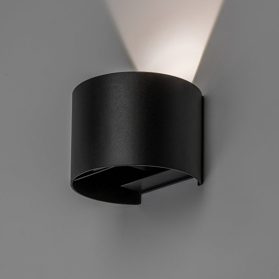 Buitenwandlamp, Virna, LED 5 W, 420 lm, lichtkleur 2700, 4000, 6500 K, IP54, zwart, 77218