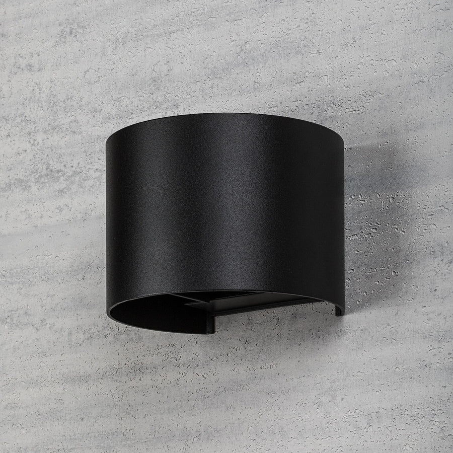 Buitenwandlamp, Virna, LED 5 W, 420 lm, lichtkleur 2700, 4000, 6500 K, IP54, zwart, 77218