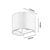Buitenwandlamp, Virna, LED 5 W, 420 lm, lichtkleur 2700, 4000, 6500 K, IP54, zwart, 77218