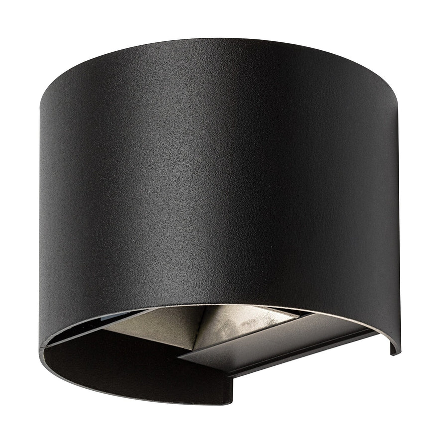 Buitenwandlamp, Virna, LED 5 W, 420 lm, lichtkleur 2700, 4000, 6500 K, IP54, zwart, 77218
