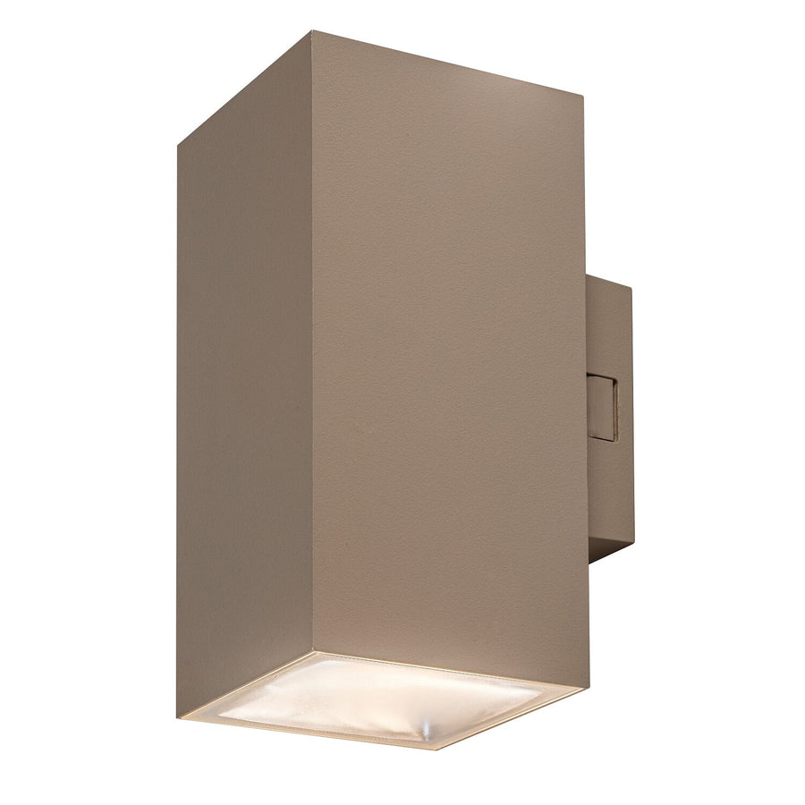 Buitenwandlamp, Urfa, LED 18 W, 1800 lm, lichtkleur 2700, 4000, 6500 K, H 16 cm, IP65, grijs-beige, 77215