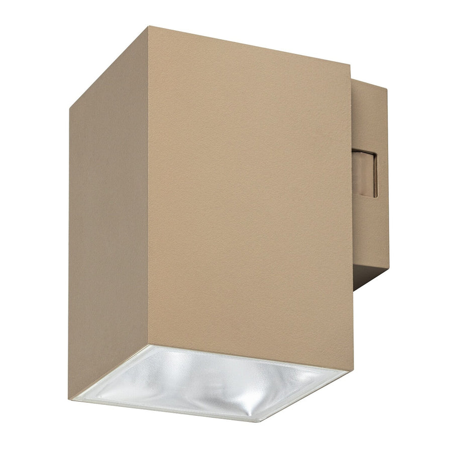 Buitenwandlamp, Urfa, LED 9 W, 900 lm, kleurtemperatuur 2700, 4000, 6500 K, H 11,5 cm, IP65, grijs-beige, 77216