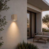 Buitenwandlamp, Urfa, LED 9 W, 900 lm, kleurtemperatuur 2700, 4000, 6500 K, H 11,5 cm, IP65, grijs-beige, 77216